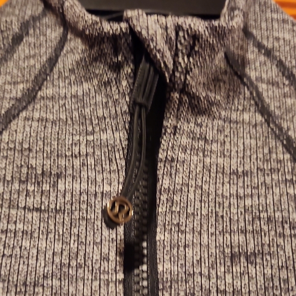 Lululemon Define Jacket Luon Variegated Knit Heathered Herringbone Gray Black 12 - Picture 3 of 10